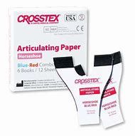 Articulating Paper Horseshoe Red/Blue #TPH (Crosstex)