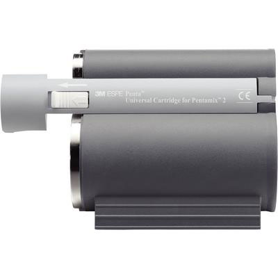 Close-up of a gray universal cartridge assembly for a 3M ESE Pen, featuring a white connector and metal rail.