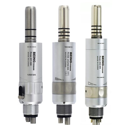 Three metal cylindrical connectors with threaded bases, arranged in a row on a white background.