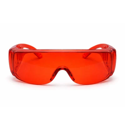 Safety Glasses Orange Frame and Lens P001-12 (Plasdent)